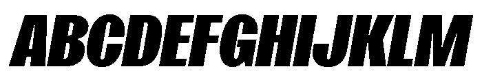 SansPlomb BlackOblique Font UPPERCASE