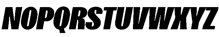 SansPlomb BlackOblique Font UPPERCASE