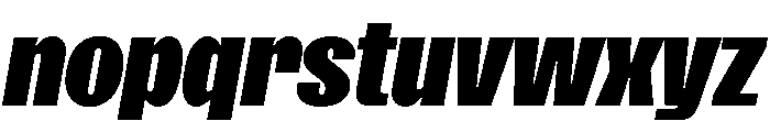 SansPlomb BlackOblique Font LOWERCASE