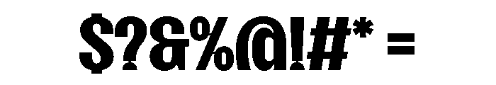 SansPlomb Bold Font OTHER CHARS