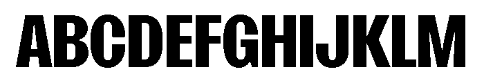 SansPlomb Bold Font UPPERCASE