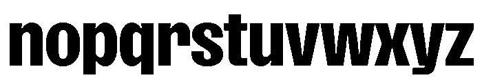 SansPlomb Bold Font LOWERCASE