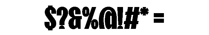 SansPlomb CondensedBlack Font OTHER CHARS