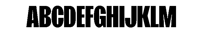 SansPlomb CondensedBlack Font UPPERCASE