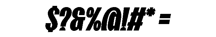 SansPlomb CondensedBlackOblique Font OTHER CHARS