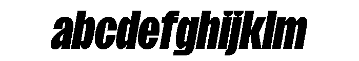 SansPlomb CondensedBlackOblique FONT