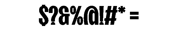 SansPlomb CondensedBold Font OTHER CHARS