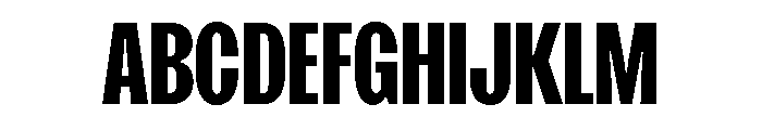 SansPlomb CondensedBold Font UPPERCASE