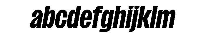 SansPlomb CondensedBoldOblique FONT