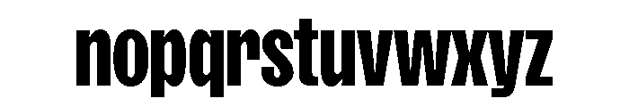 SansPlomb CondensedBold Font LOWERCASE