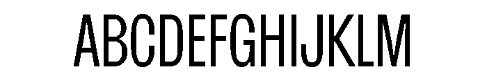 SansPlomb CondensedLight Font UPPERCASE