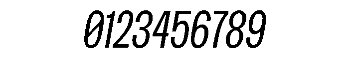 SansPlomb CondensedLightOblique Font OTHER CHARS