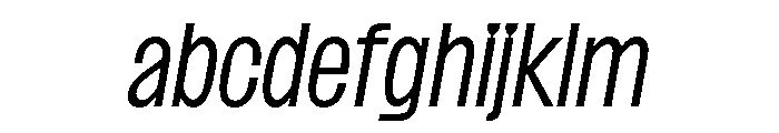 SansPlomb CondensedLightOblique FONT