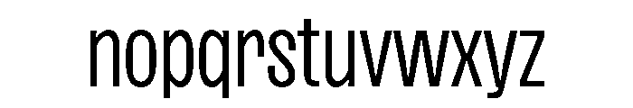 SansPlomb CondensedLight Font LOWERCASE