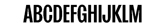 SansPlomb CondensedMedium Font UPPERCASE