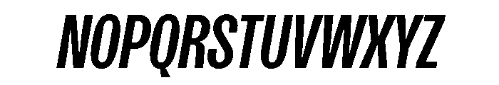 SansPlomb CondensedMediumOblique Font UPPERCASE