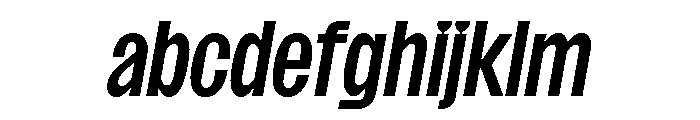 SansPlomb CondensedMediumOblique FONT