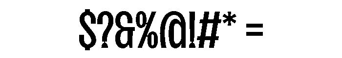 SansPlomb CondensedRegular Font OTHER CHARS
