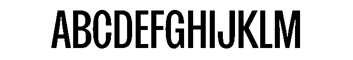 SansPlomb CondensedRegular Font UPPERCASE