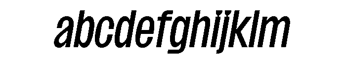 SansPlomb CondensedRegularOblique FONT