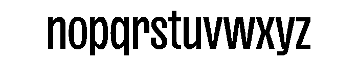SansPlomb CondensedRegular Font LOWERCASE