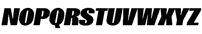 SansPlomb ExtendedBlackOblique Font UPPERCASE