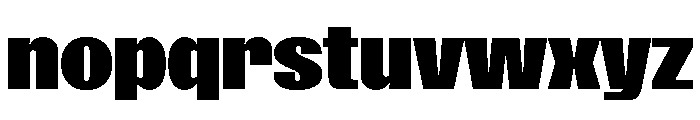SansPlomb ExtendedBlack Font LOWERCASE