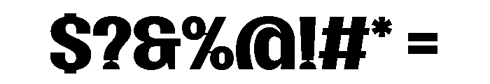 SansPlomb ExtendedBold Font OTHER CHARS