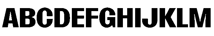 SansPlomb ExtendedBold Font UPPERCASE