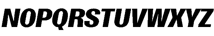 SansPlomb ExtendedBoldOblique Font UPPERCASE