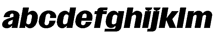 SansPlomb ExtendedBoldOblique FONT