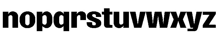 SansPlomb ExtendedBold Font LOWERCASE
