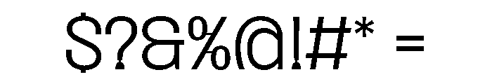 SansPlomb ExtendedLight Font OTHER CHARS