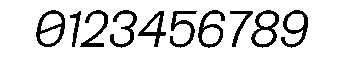SansPlomb ExtendedLightOblique Font OTHER CHARS