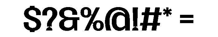 SansPlomb ExtendedMedium Font OTHER CHARS