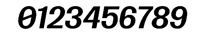 SansPlomb ExtendedMediumOblique Font OTHER CHARS