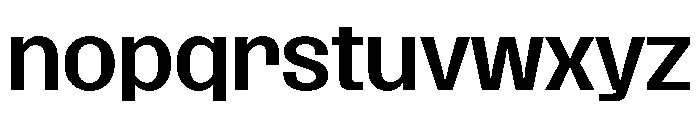 SansPlomb ExtendedMedium Font LOWERCASE