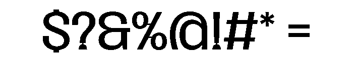 SansPlomb ExtendedRegular Font OTHER CHARS