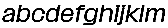 SansPlomb ExtendedRegularOblique FONT