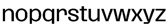 SansPlomb ExtendedRegular Font LOWERCASE