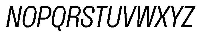 SansPlomb LightOblique Font UPPERCASE