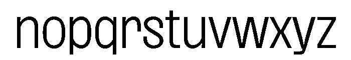SansPlomb Light Font LOWERCASE