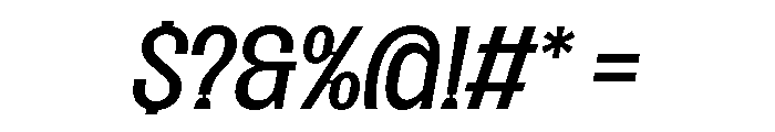 SansPlomb RegularOblique Font OTHER CHARS