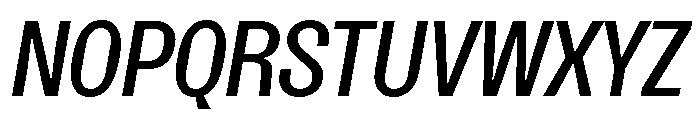 SansPlomb RegularOblique Font UPPERCASE