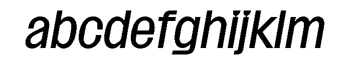 SansPlomb RegularOblique FONT