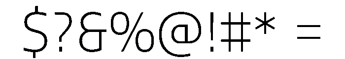 SansaArabic Light Font OTHER CHARS