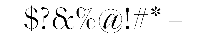 SaolDisplay Light Font OTHER CHARS