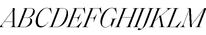 SaolDisplay LightItalic Font UPPERCASE