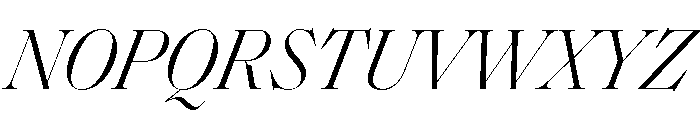 SaolDisplay LightItalic Font UPPERCASE
