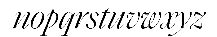 SaolDisplay LightItalic Font LOWERCASE